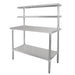 Vogue Stainless Steel Prep Station 1800x600mm Vogue