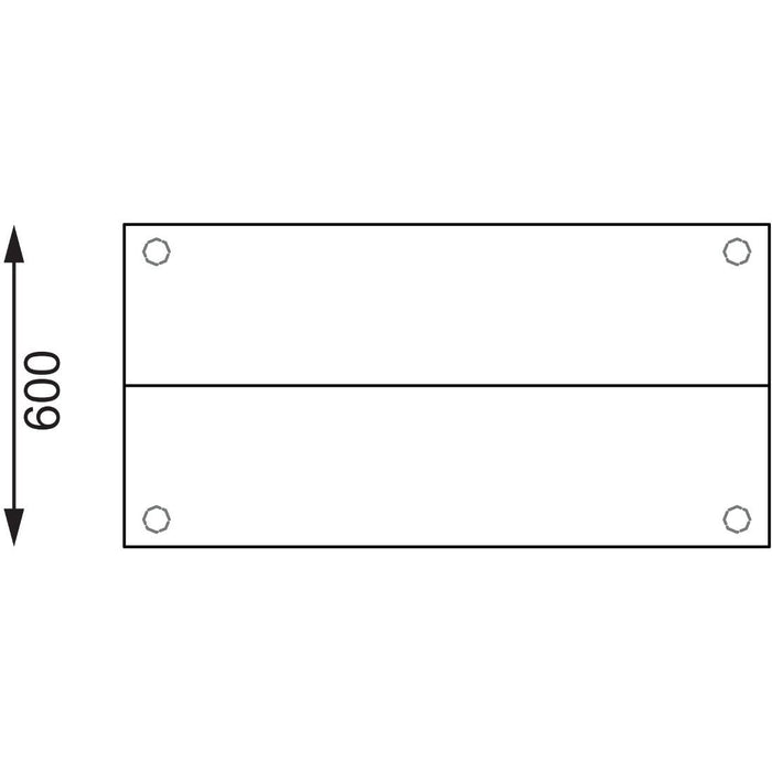 Vogue Stainless Steel Prep Station 1800x600mm Vogue