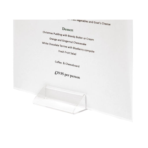 Acrylic Triangle Menu Holder Deflecto Europe