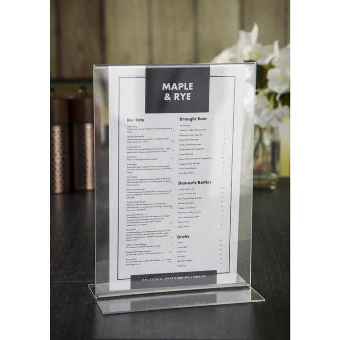 Upright Acrylic Menu Holder A5 Deflecto Europe