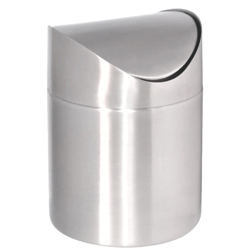 Swing Flip Top Lid. Material: Stainless Steel. 168(H)x120(Ø)mm