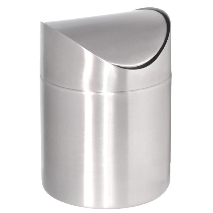 Swing Flip Top Lid. Material: Stainless Steel. 168(H)x120(Ø)mm