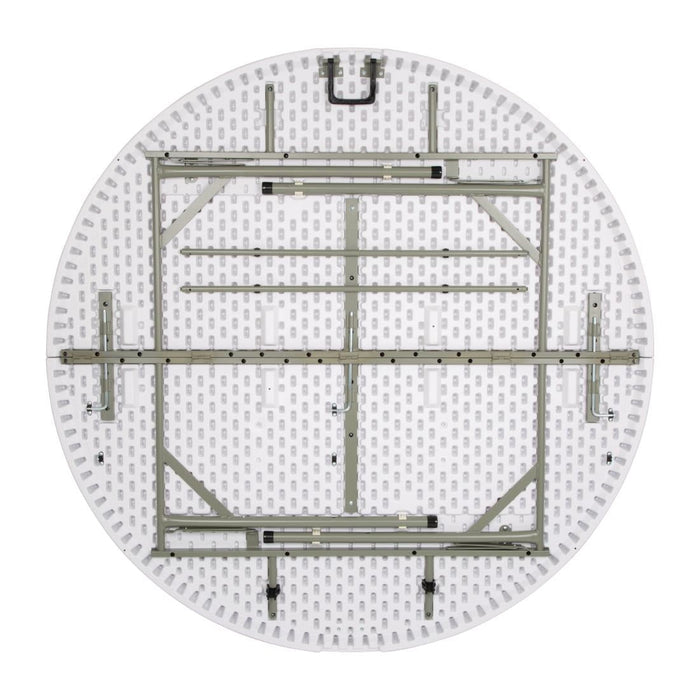 Bolero 5ft Round Folding Table White Bolero