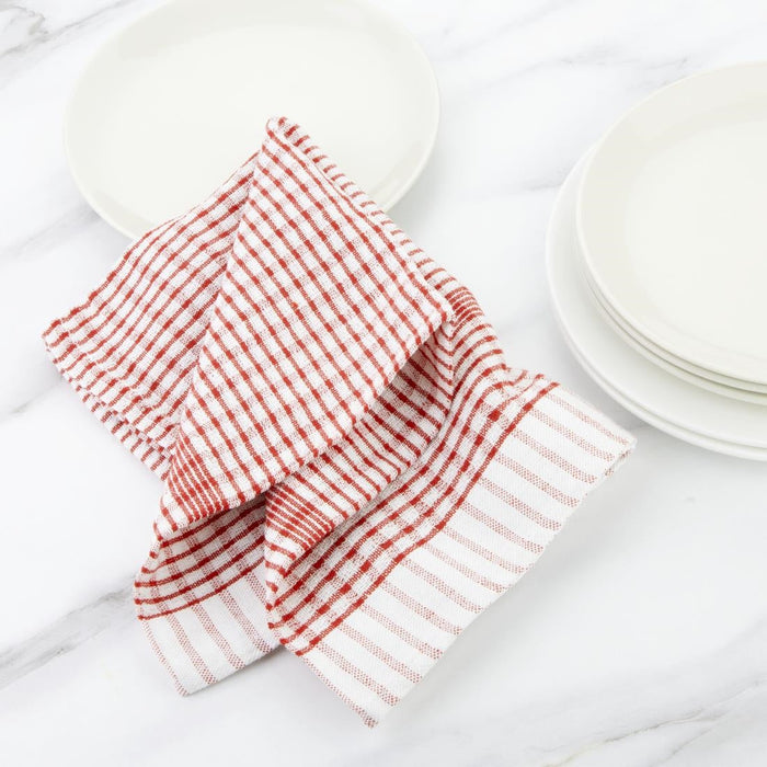 Vogue Wonderdry Tea Towels Red (10 Pack) Vogue