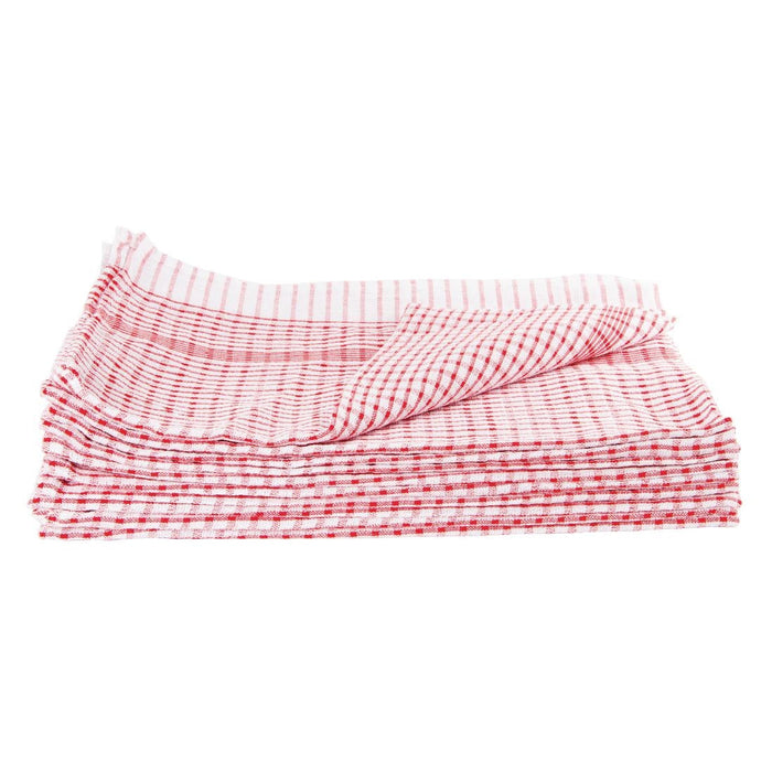 Vogue Wonderdry Tea Towels Red (10 Pack) Vogue