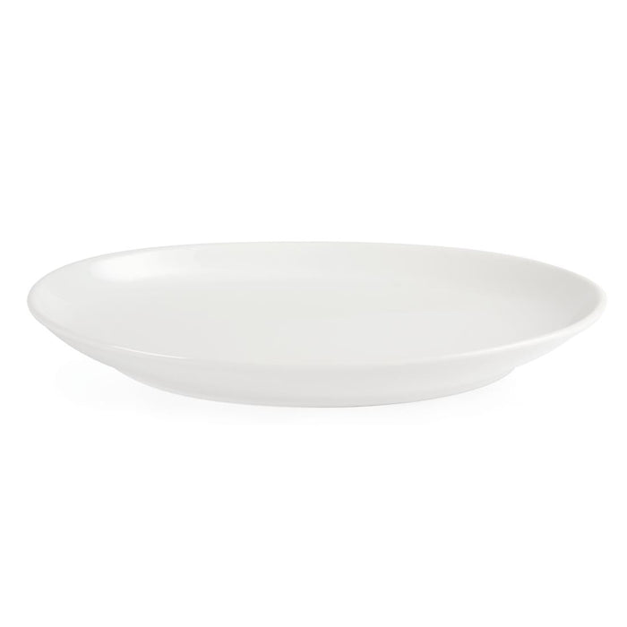 Olympia Whiteware French Deep Oval Plates 365mm (2 Pack) Olympia