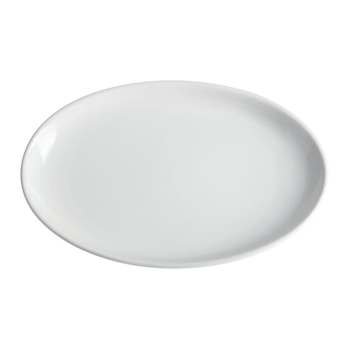 Olympia Whiteware French Deep Oval Plates 365mm (2 Pack) Olympia
