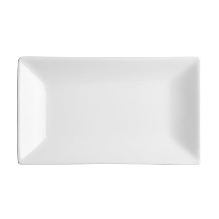 Olympia Whiteware Serving Rectangular Platters 250x 150mm (4 Pack) Olympia