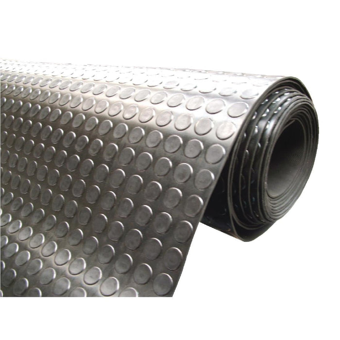 COBA Circular Pattern Rubber Non-Slip Matting Roll 1.2 x 10m Coba