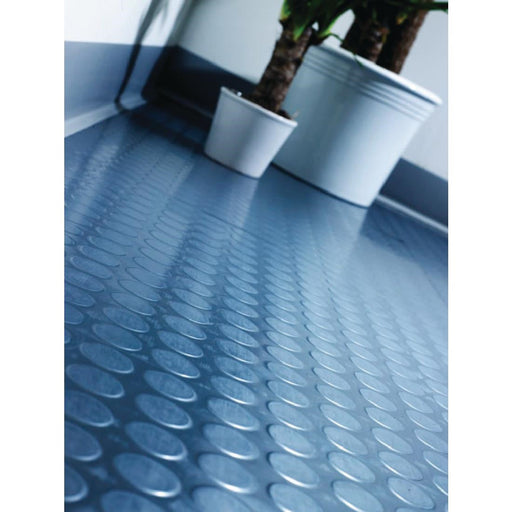 COBA Circular Pattern Rubber Non-Slip Matting Roll 1.2 x 10m Coba