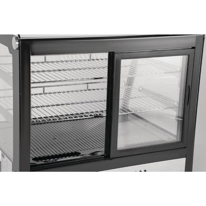 Polar G-Series Energy Efficient Countertop Food Display Fridge Black 160Ltr Polar