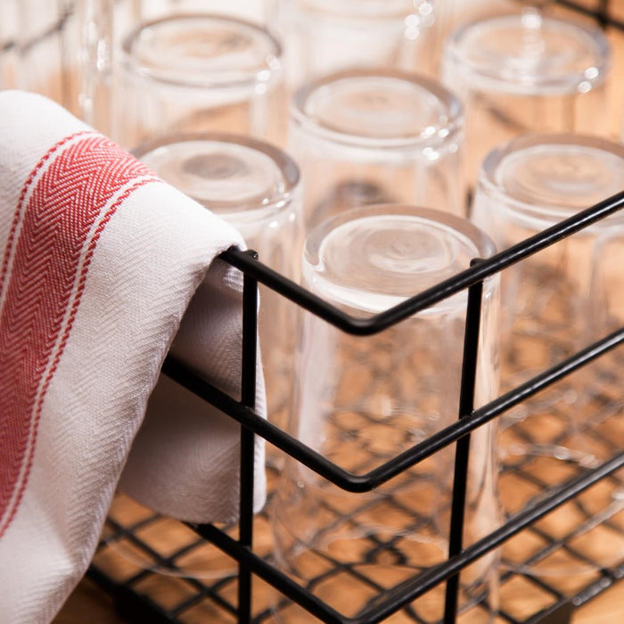 Vogue Wire High Sided Glass Basket 350mm Vogue