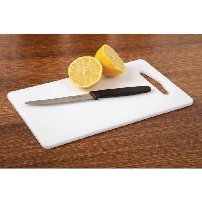 Hygiplas Low Density Cutting Board White 250x150x6mm Hygiplas