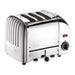 1.7kW. 3 Slots. Colour: Polished steel