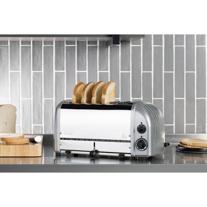 Dualit 6 Slice Vario Toaster Metallic Silver 60147 Dualit