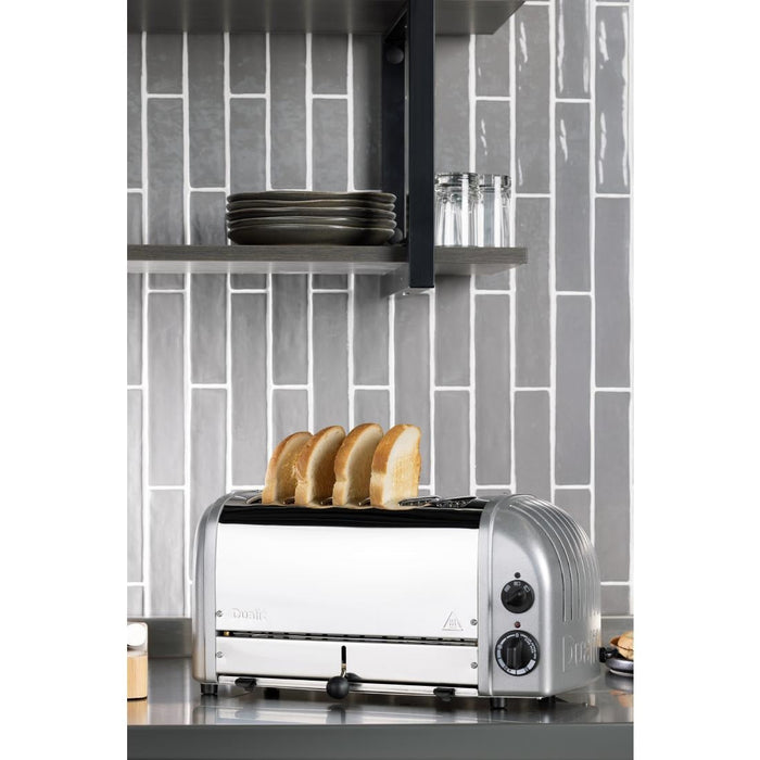 Dualit 6 Slice Vario Toaster Metallic Silver 60147 Dualit