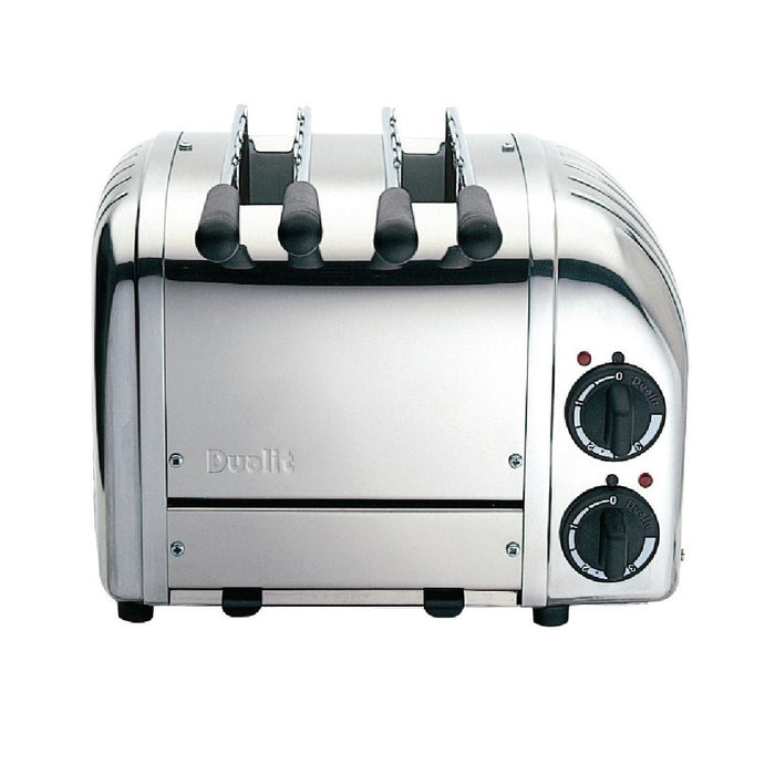 1.5kW. 2 Slots. Colour: Polished steel