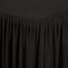 Table Top Black Cover & Skirting - Plisse Style Dena