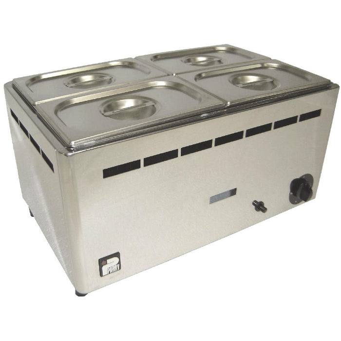 2.75kW Wet Heat. 4x GN 1/4 pans included. LPG