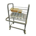 Material: Epoxy coated steel. Capacity: 100 trays or 8 x 1/6 gastronorm containers