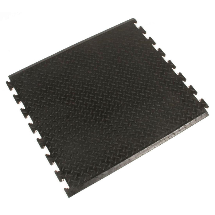 COBA Comfort Rubber Workplace Mat Interlocking End Piece Coba