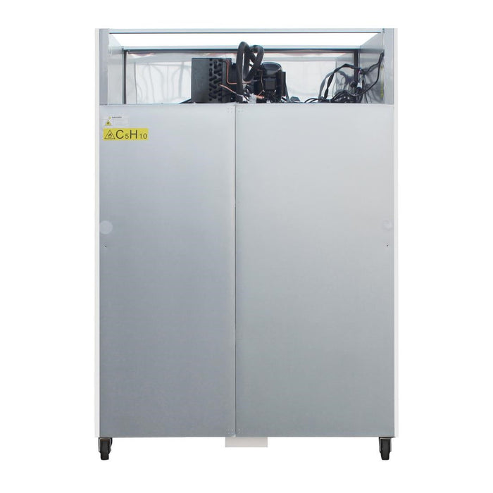 Polar G-Series Upright Double Door Freezer 1200Ltr White Polar