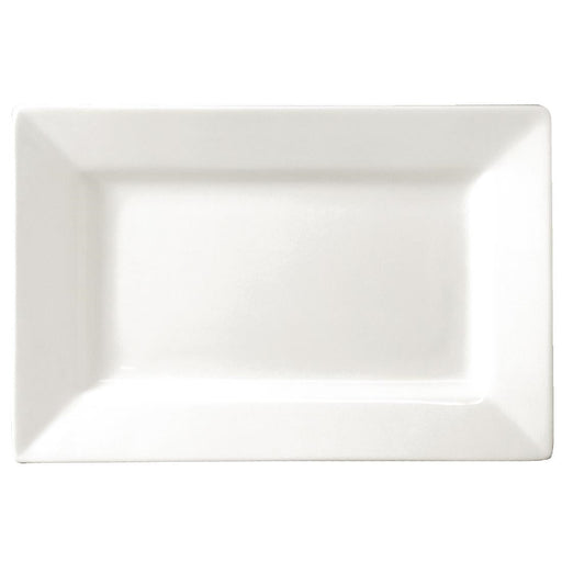 Olympia Lumina Wide Rim Rectangular Plates White 257x 155mm (4 pack) Olympia