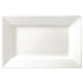 Olympia Lumina Wide Rim Rectangular Plates White 257x 155mm (4 pack) Olympia
