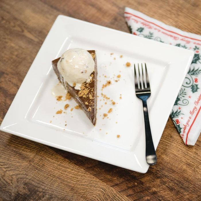 Olympia Lumina Square Plates White 233mm (4 pack) Olympia