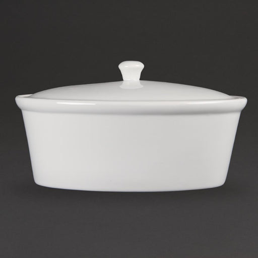 262x 188x 155mm. 2.2Ltr. White. With lid. Sold singly.