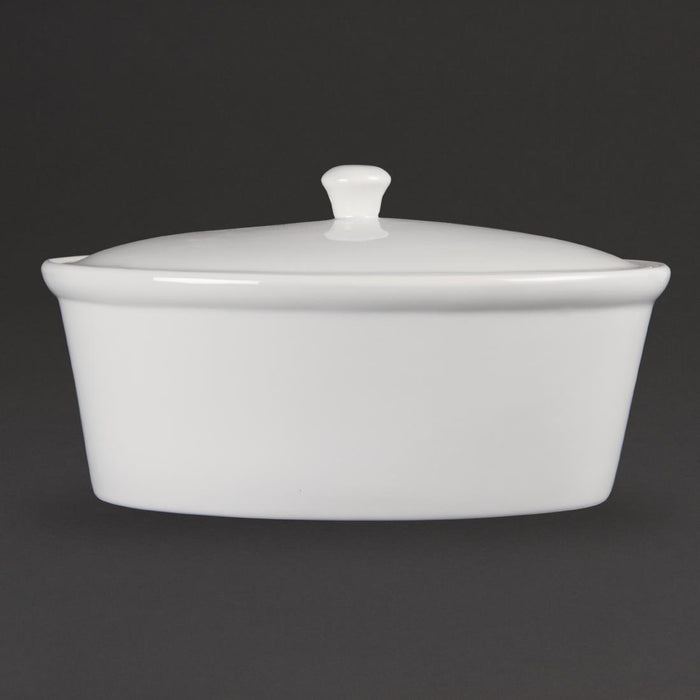 262x 188x 155mm. 2.2Ltr. White. With lid. Sold singly.