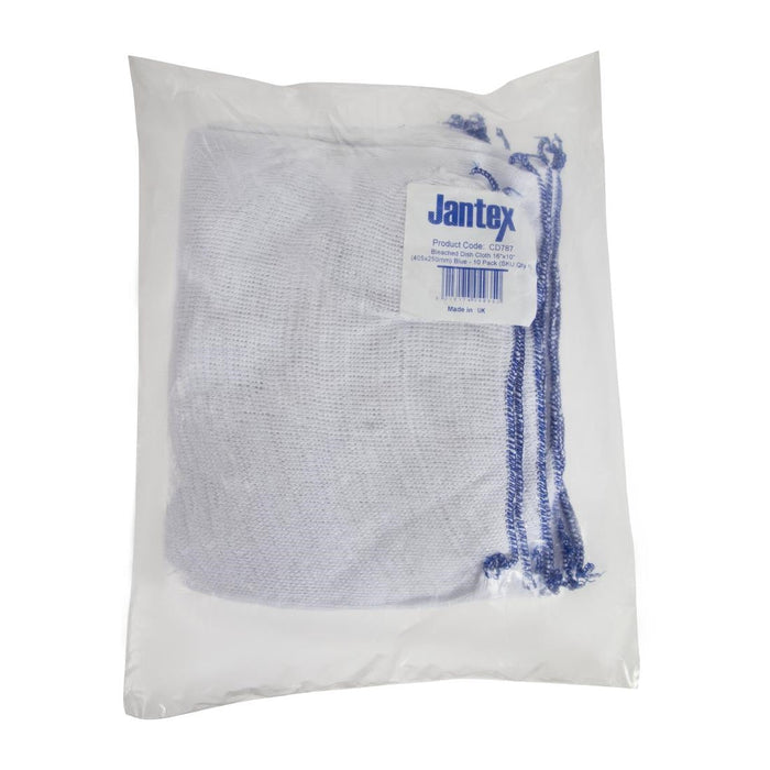 Jantex Dish Cloths Blue (10 Pack) Jantex