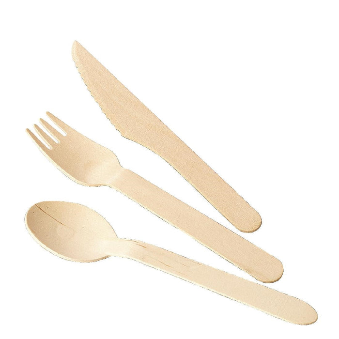 Fiesta Compostable Wooden Dessert Spoons (100 Pack) Fiesta Compostable