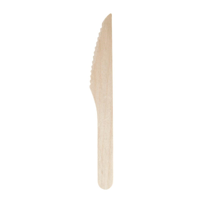 Fiesta Compostable Disposable Wooden Knife (100 Pack) Fiesta Compostable