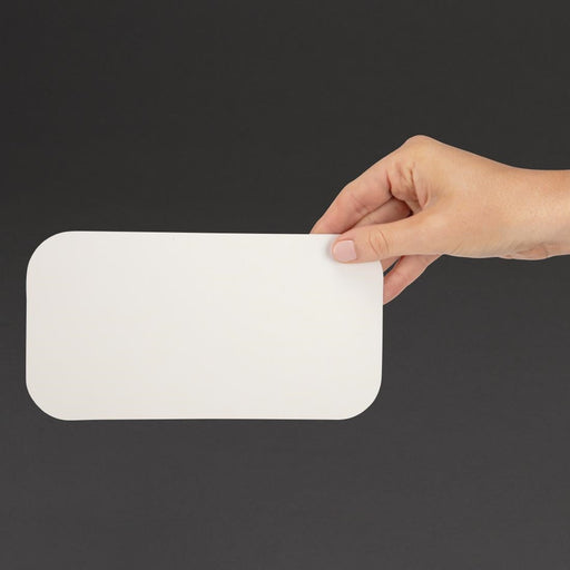 Fiesta Foil Container Waxed Lids Large (500 Pack) Fiesta Recyclable