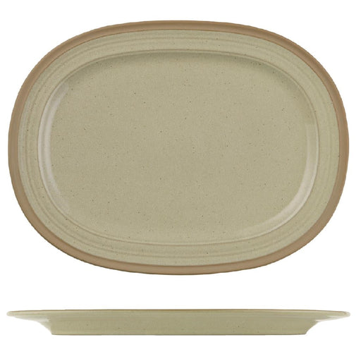 Churchill Igneous Stoneware Oval Plates 355mm (6 Pack) Churchill