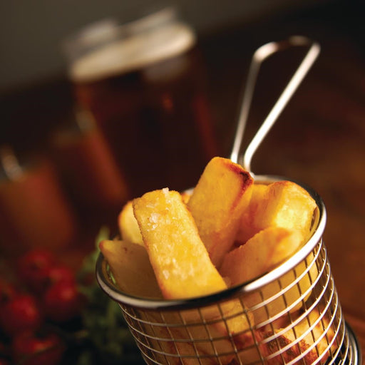 Olympia Chip Basket Round with Handle 80mm Olympia