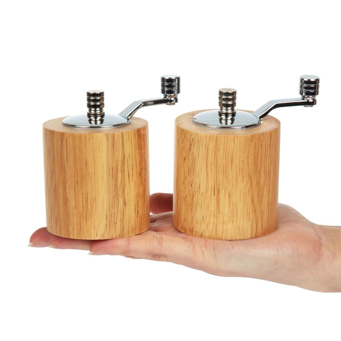 Olympia Light Wood Salt and Pepper Mill Grinder Set Olympia