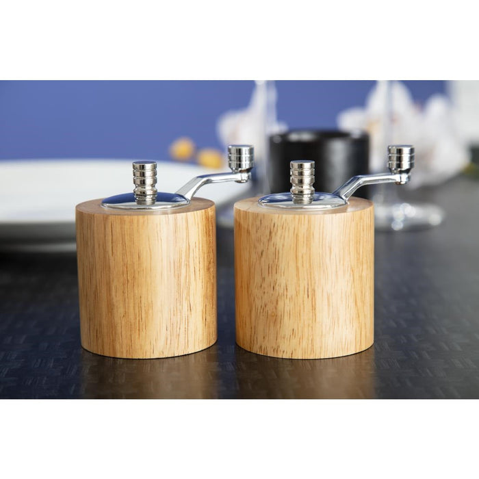 Olympia Light Wood Salt and Pepper Mill Grinder Set Olympia