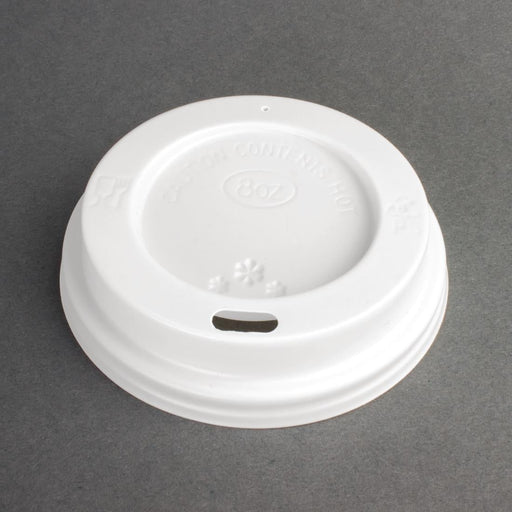 Fiesta Recyclable Coffee Cup Lids White 225ml / 8oz (1000 Pack) Fiesta Recyclable