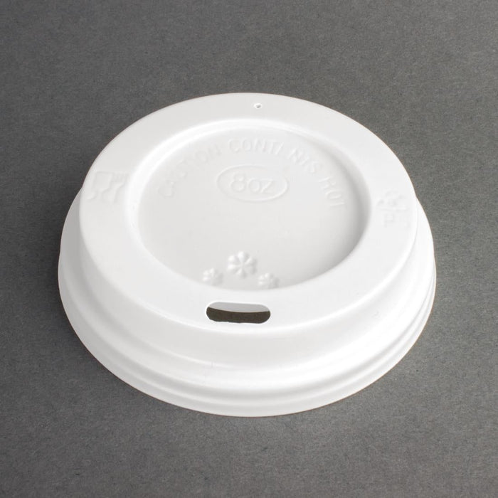 Fiesta Recyclable Coffee Cup Lids White 225ml / 8oz (1000 Pack) Fiesta Recyclable