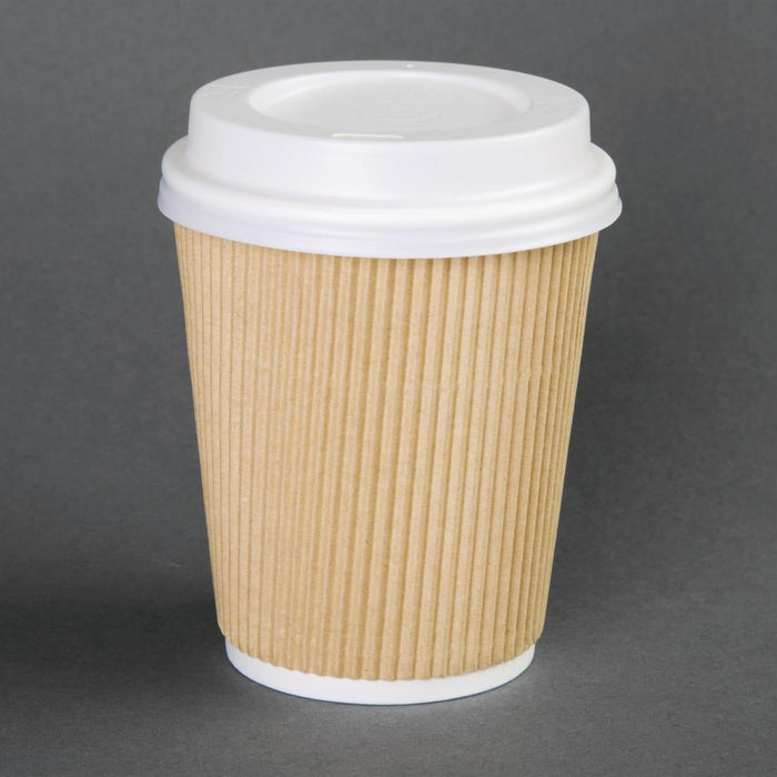 Fiesta Recyclable Coffee Cup Lids White 340ml / 12oz & 455ml / 16oz (1000 Pack) Fiesta Recyclable