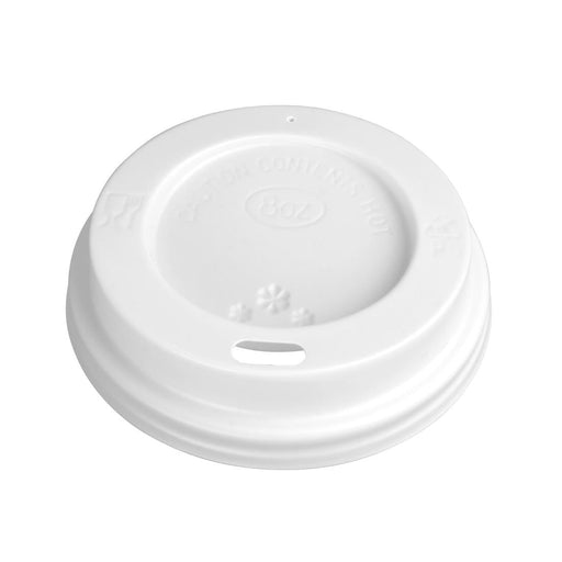 Fiesta Recyclable Coffee Cup Lids White 225ml / 8oz (50 Pack) Fiesta Recyclable