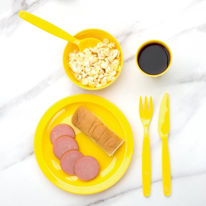 Olympia Kristallon Polypropylene Plates Yellow 230mm (12 Pack) Olympia