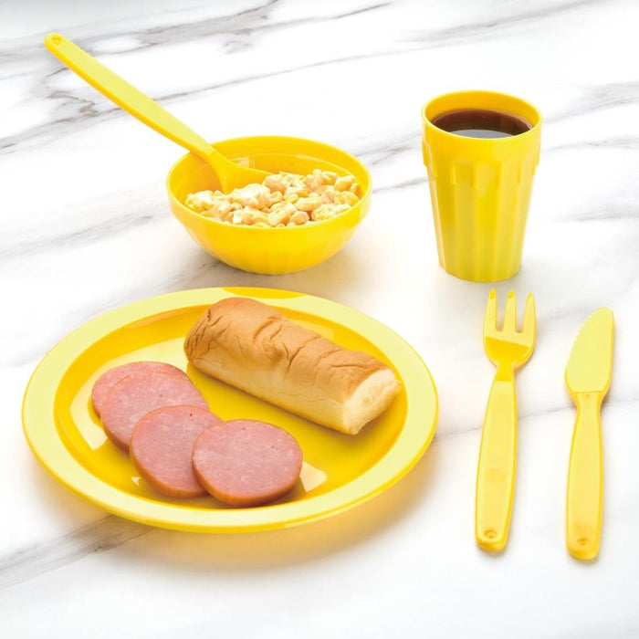 Olympia Kristallon Polypropylene Bowls Yellow 103mm (12 Pack) Olympia