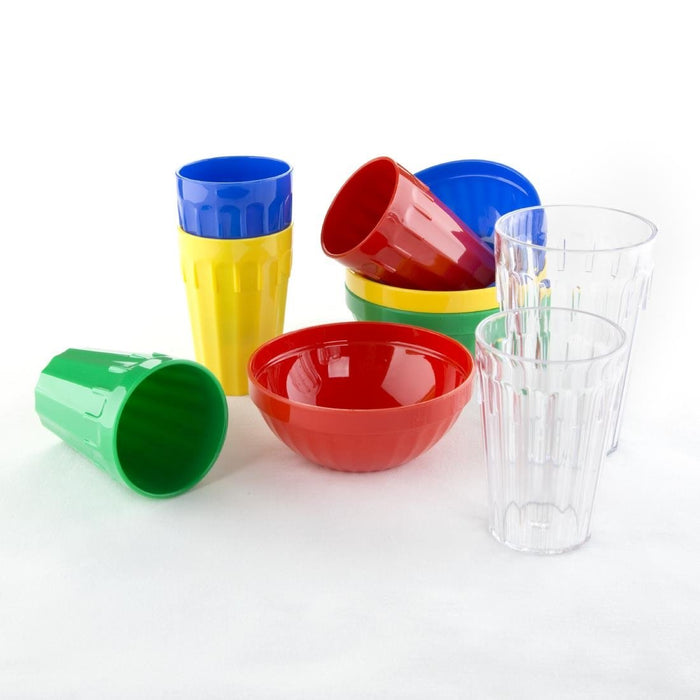 Olympia Kristallon Polypropylene Bowls Green 103mm (12 Pack) Olympia