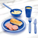 Olympia Kristallon Polypropylene Bowls Blue 103mm (12 Pack) Olympia