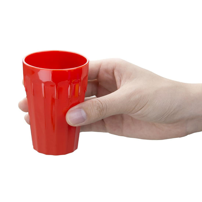 Olympia Kristallon Polypropylene Tumblers Red 142ml (12 Pack) Olympia