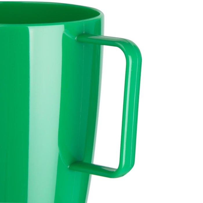 Olympia Kristallon Polypropylene Handled Beakers Green 348.7ml (12 Pack) Olympia