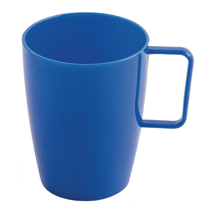 Olympia Kristallon Polypropylene Handled Beakers Blue 348.7ml (12 Pack) Olympia